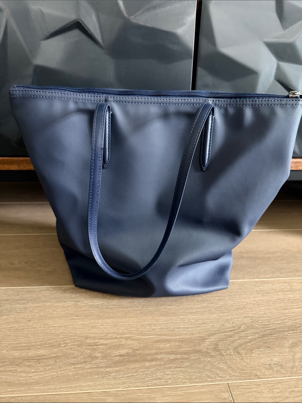 Lacoste Navy Blue Logo Tote Bag - Picture 4 of 7